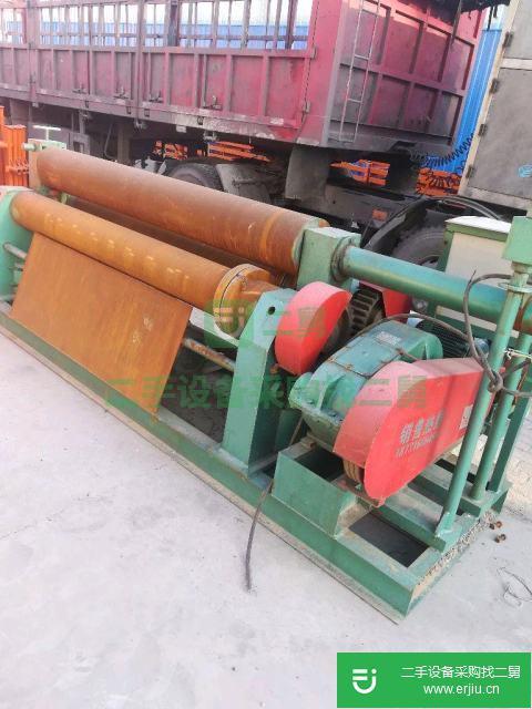 九成新全自動卷板機(jī)，10噸*10米電動倒鏈