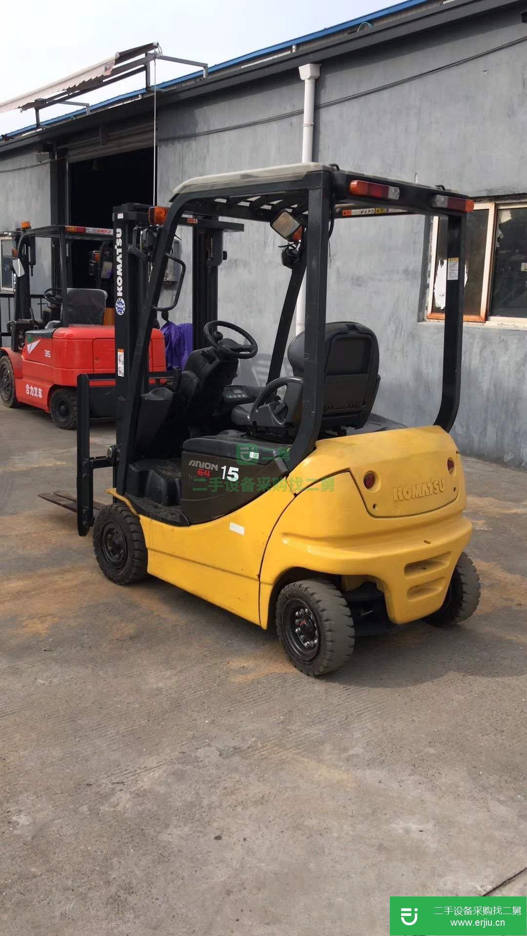 低價轉讓二手小松1.5噸電動叉車，九成新二手電動叉車包郵
