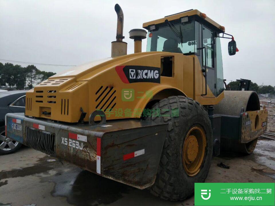 現貨處理22噸二手震動壓路機 二手膠輪壓路機