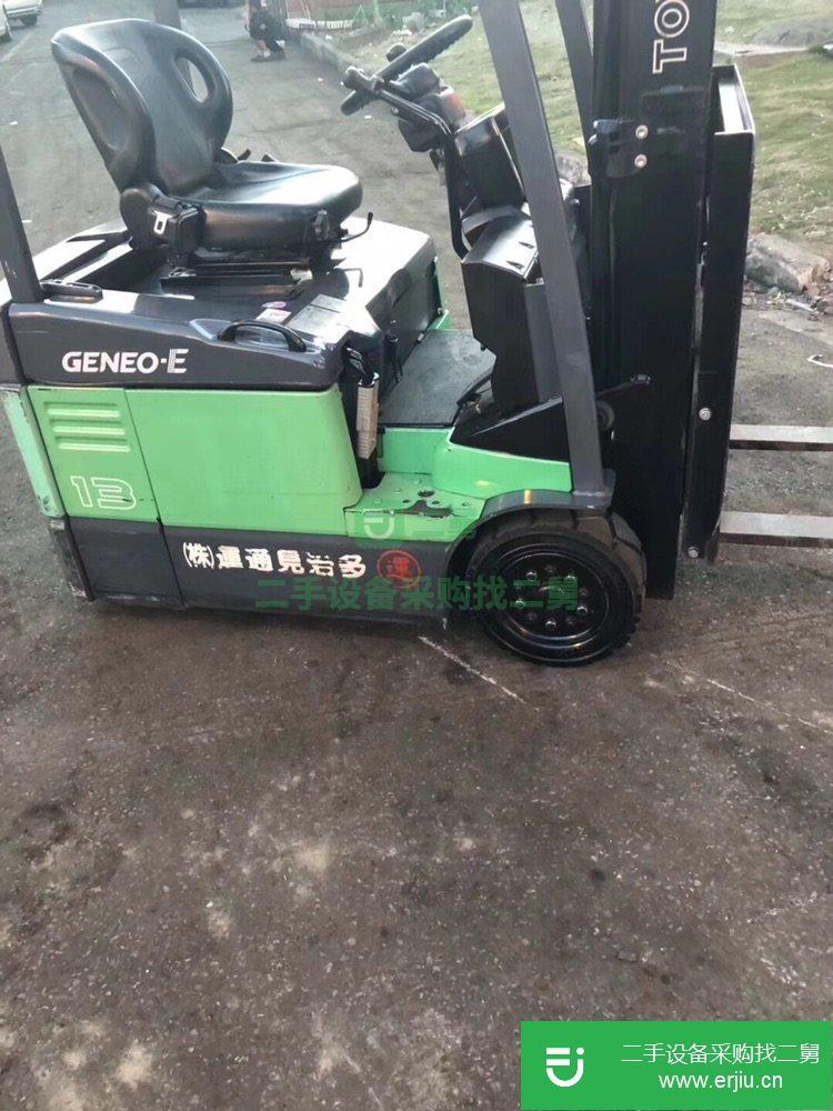 豐田1.3噸三支點電動叉車，個人倉儲小體積二手叉車價低