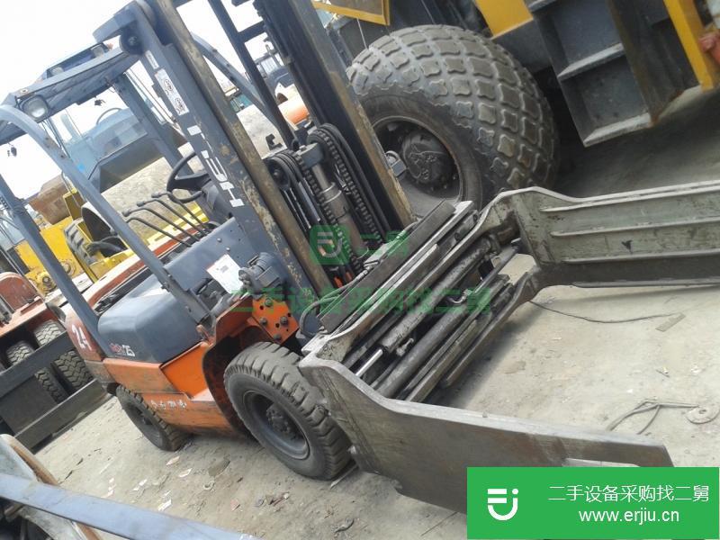 柴油 電瓶叉車 圓夾 平夾抱叉車 中缸側(cè)移二手叉車