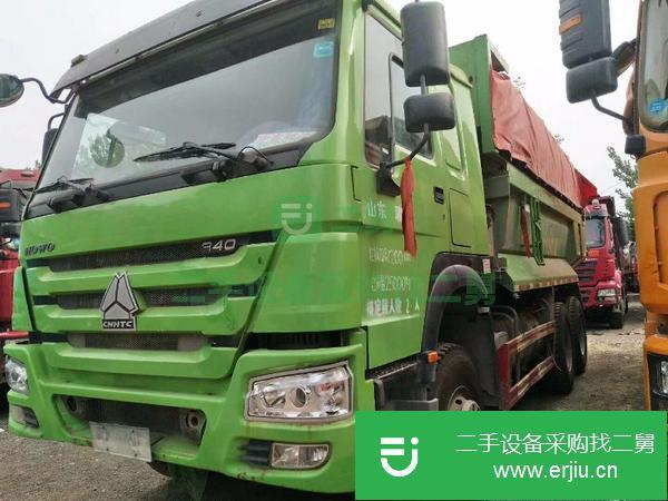 轉讓國五豪沃后八輪自卸車5.8米大箱綠色環保車手續全支持分期