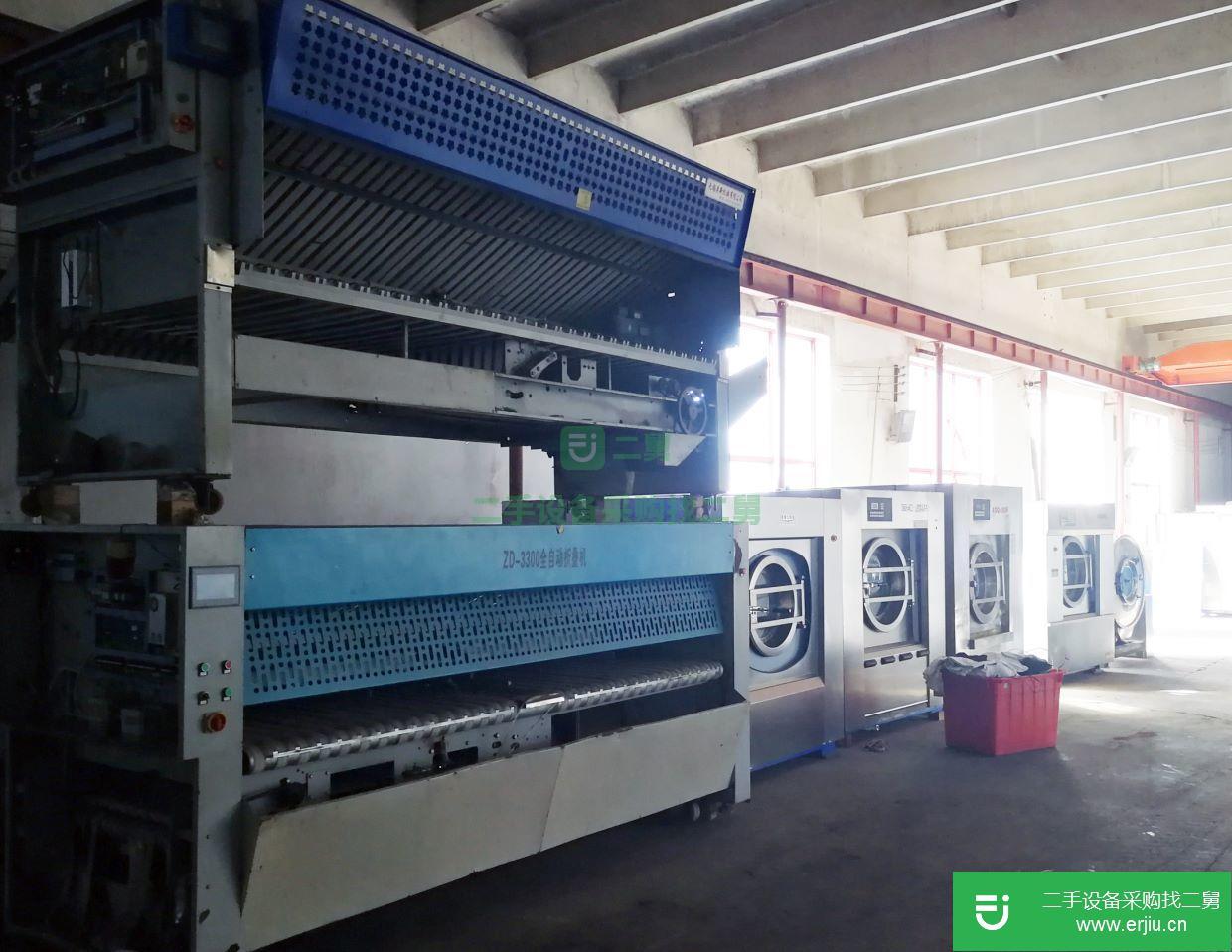 西寧出售二手100公斤洗脫機二手四輥燙平機二手折疊機二手100公斤烘干機出售二手送布機二手五輥燙平機