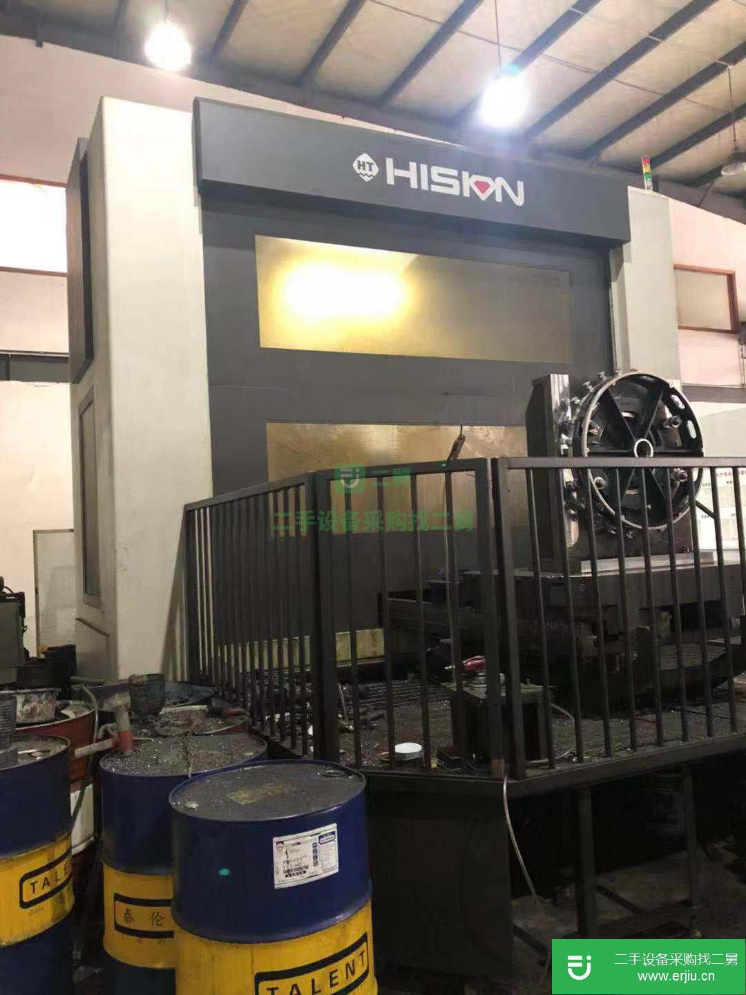 海天HTM-100H雙工作臺交換臥式加工中心出售，BT50齒輪頭4500轉