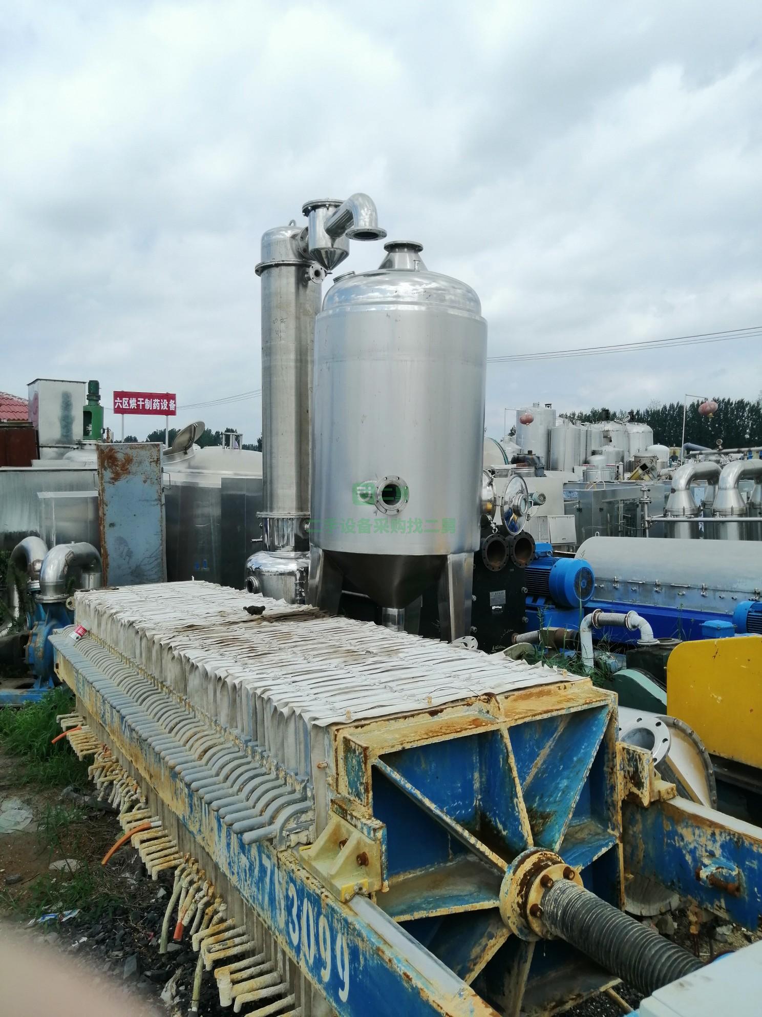急售9成新二手304材質單效降膜蒸發器