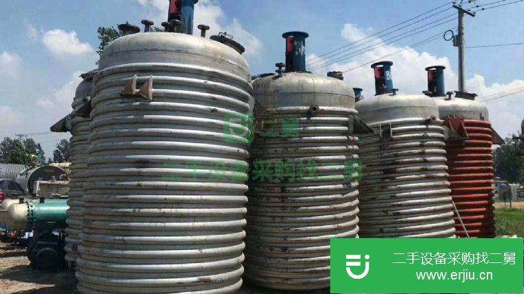 轉讓:出售3噸 5噸 7噸 10噸 不銹鋼反應釜