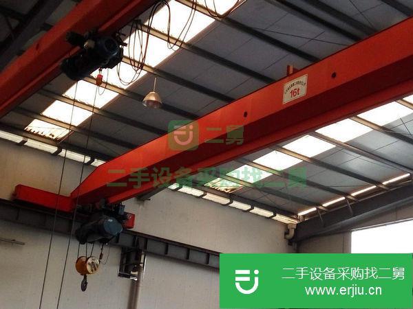 出售二手20T跨度13.5米雙梁橋式起重機行車,成色新,大廠生產