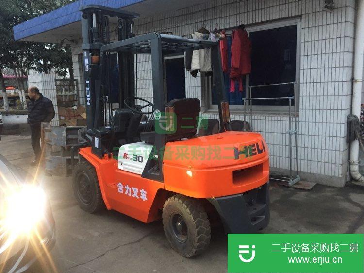 轉讓一臺3噸合力柴油叉車，合力3噸內燃式叉車標準配置