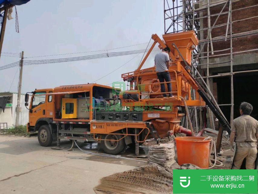 出售二手的攪拌車載泵，混凝土輸送泵
