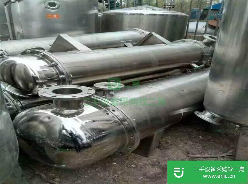轉(zhuǎn)讓二手雙重管式冷凝器 二手殼管式冷凝器