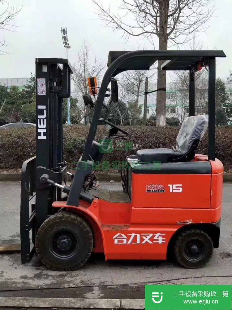 二手合力2噸電動(dòng)叉車，九成新國產(chǎn)環(huán)保型電動(dòng)二手叉車