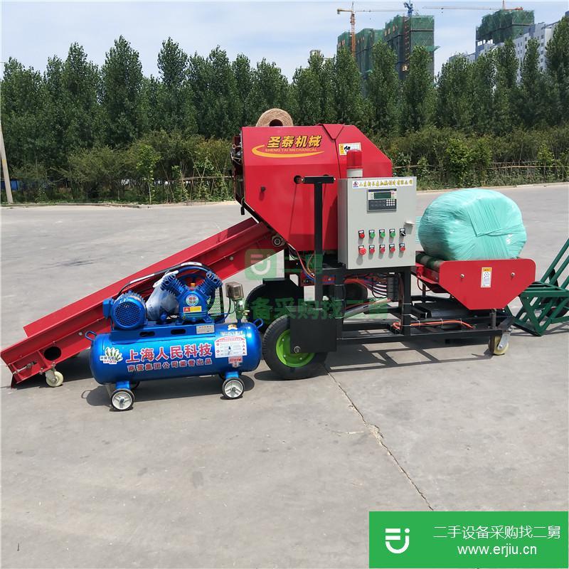 YK5552-圓捆青儲飼料打包機 秸稈青貯打捆機出售