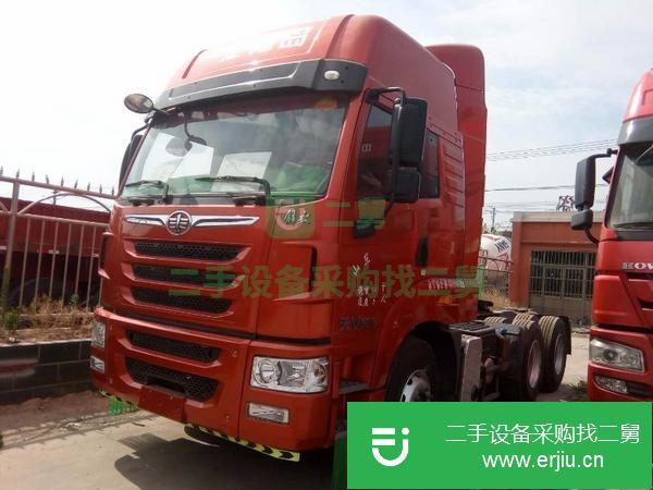 出售二手解放悍威雙驅牽引車375馬力國五排放原版車手續全支持分期