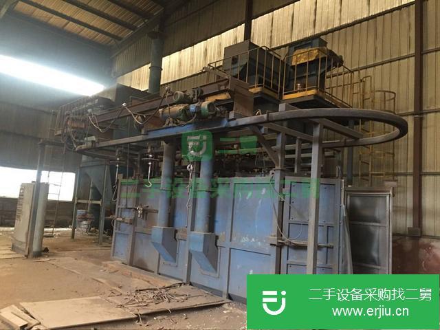 出售二手的大型拋丸機Q37-30-60青島大型拋丸機336黃