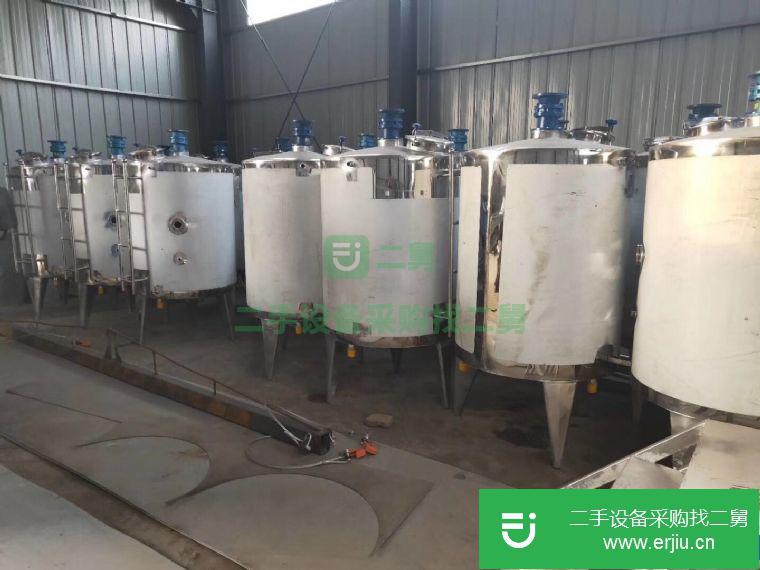 轉讓9成新二手1噸電加熱攪拌罐20臺