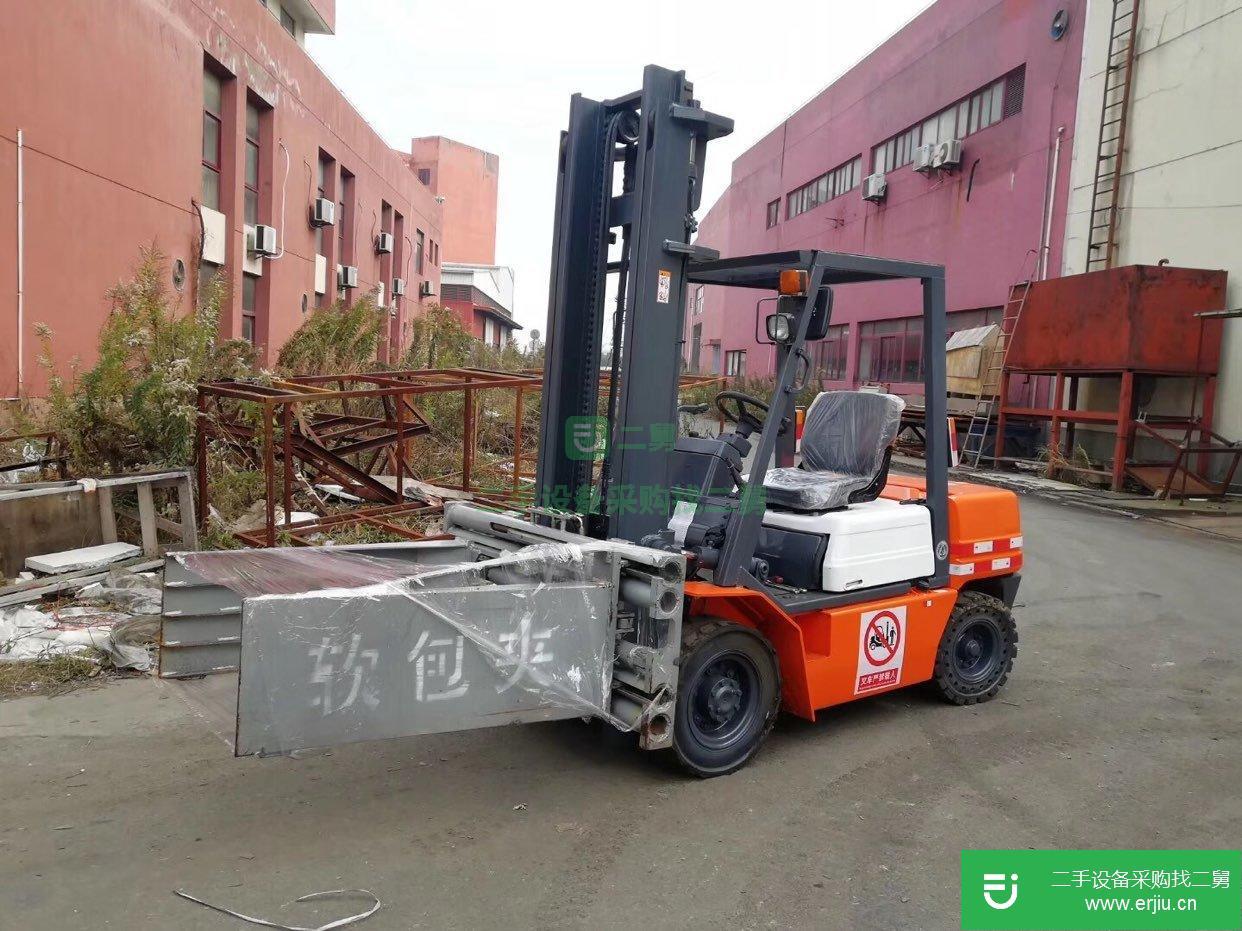 二手包夾叉車，2噸3噸合力帶側(cè)移軟包夾叉車