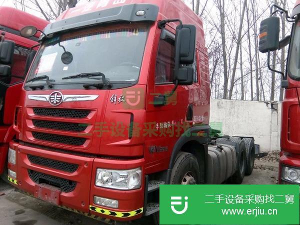 出售二手解放悍威雙驅牽引車375馬力國五排放原版車手續全支持分期