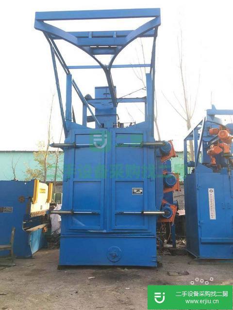 出售二手的大型拋丸機Q37-30-60青島大型拋丸機336黃