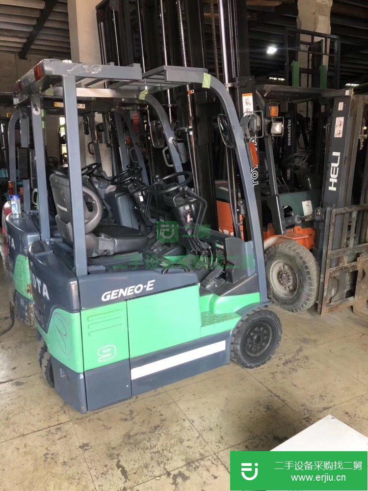 極品豐田1噸電動叉車，原裝進口二手電動叉車倉儲專用