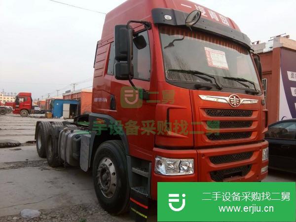 出售二手解放悍威雙驅牽引車375馬力國五排放原版車手續全支持分期