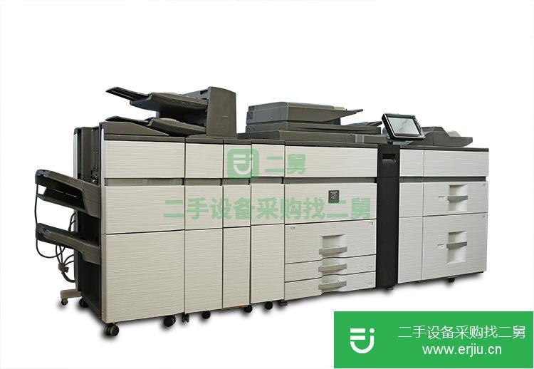 出售夏普二手高速黑白復印機MX-M1204/12008帶鞍式騎馬裝釘折疊器