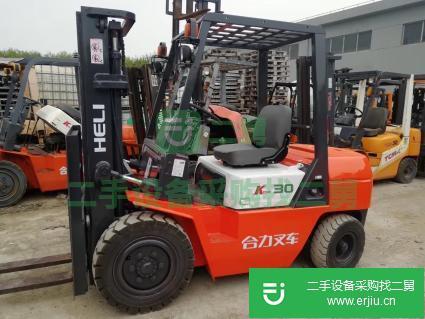 原裝合力3噸自動擋三門架升高4米二手叉車低價轉
