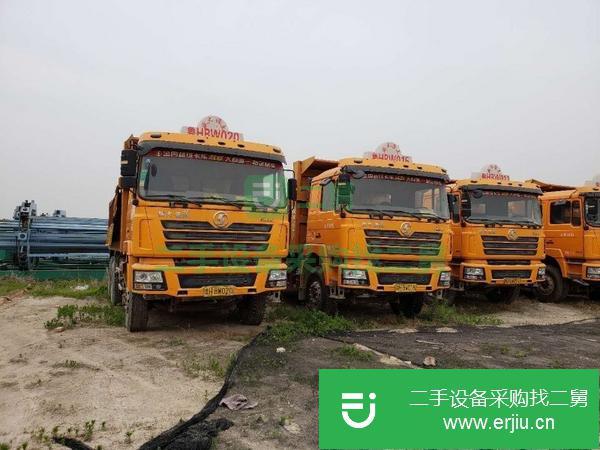出售9臺15年國四陜汽德龍自卸車5.8米大箱手續齊全包提檔過戶