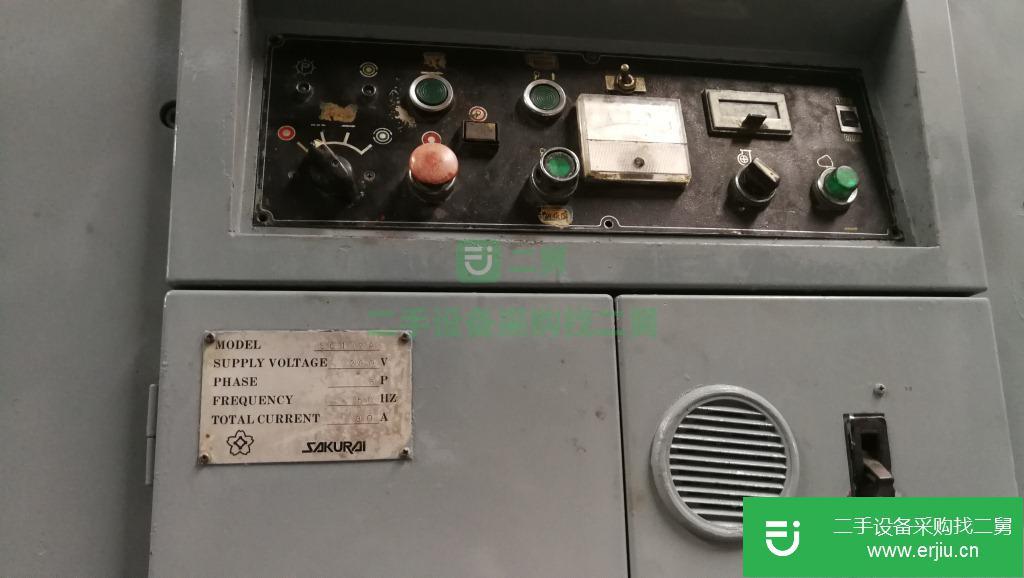 出售櫻井二手1020全自動絲印機，往復式全自動滾筒絲印機