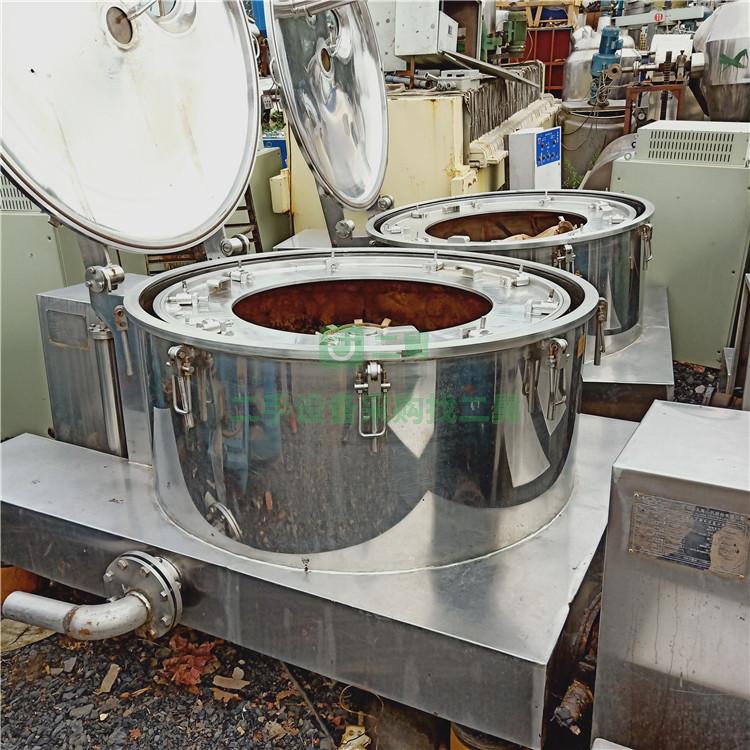 轉讓二手1250不銹鋼平板吊帶離心機  1000平板襯塑離心機