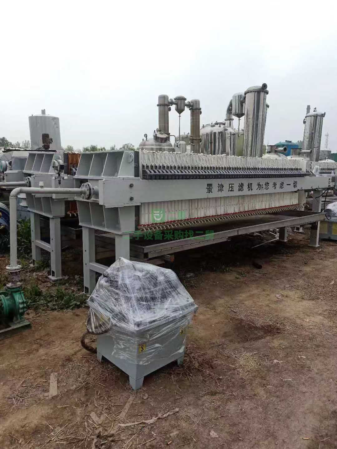 九成新景津80平方廂式壓濾機低價出