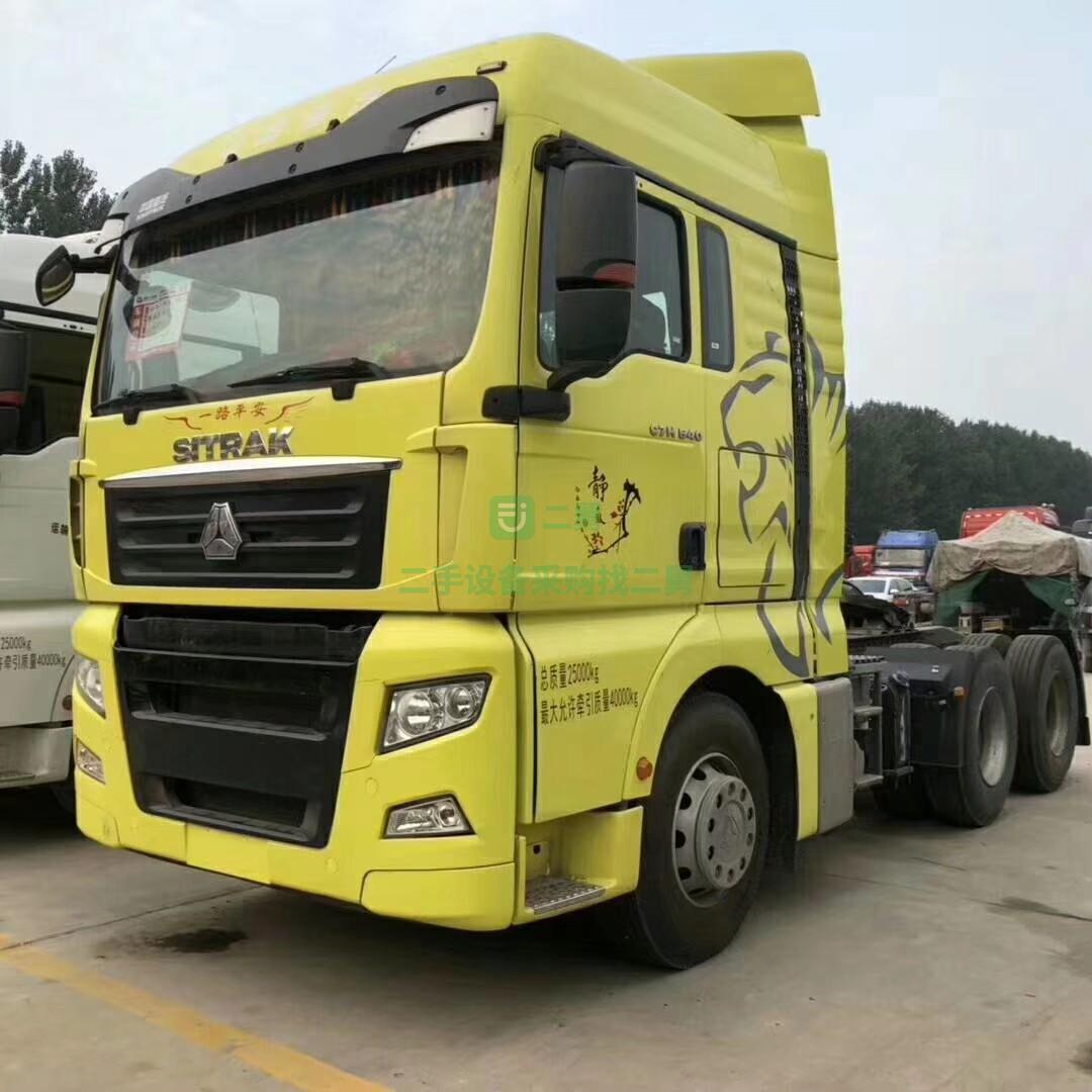 急售9成新二手牽引車二手貨車重汽汕德卡重汽汕德卡540馬力山