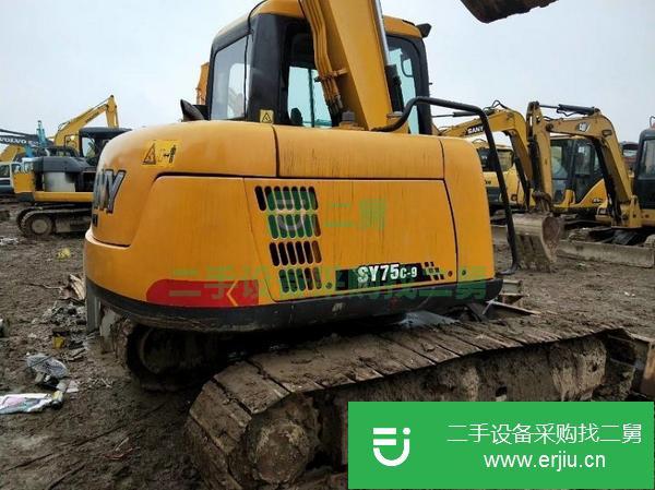 轉讓二手挖掘機三一75質保一年