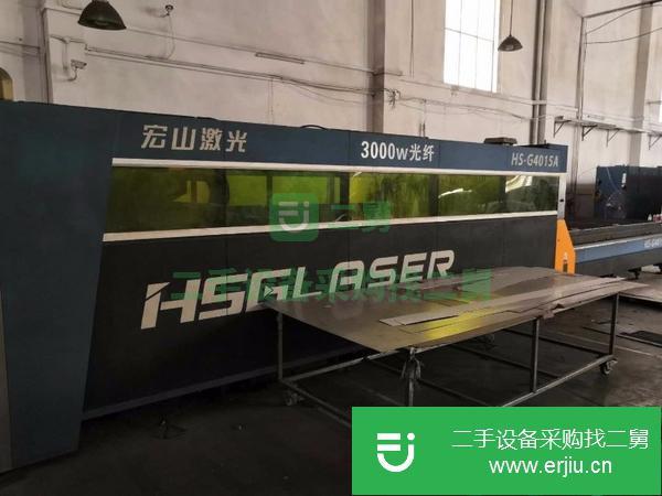 轉讓2015年宏山1000W光纖激光切割機二手剪板折彎