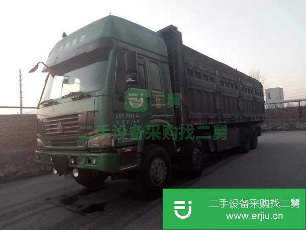 轉讓12年12月9.6米豪沃375側翻自卸車前四后八 車況良好