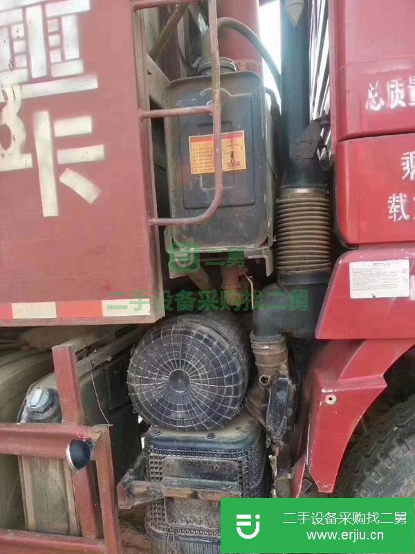 轉(zhuǎn)讓處理二手工程渣土車德龍5米8 二手后八輪工程自卸車