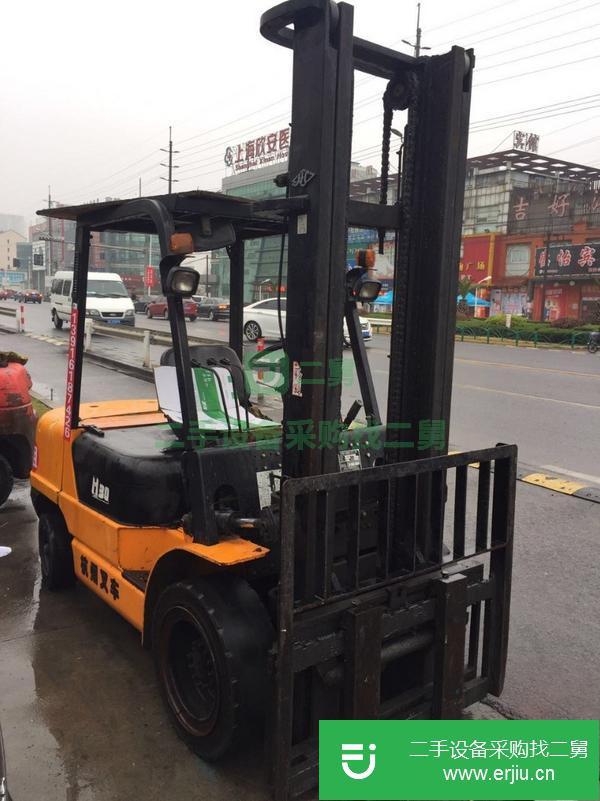轉讓自動擋4米叉車 柴油合力二手叉車 原版油漆叉車
