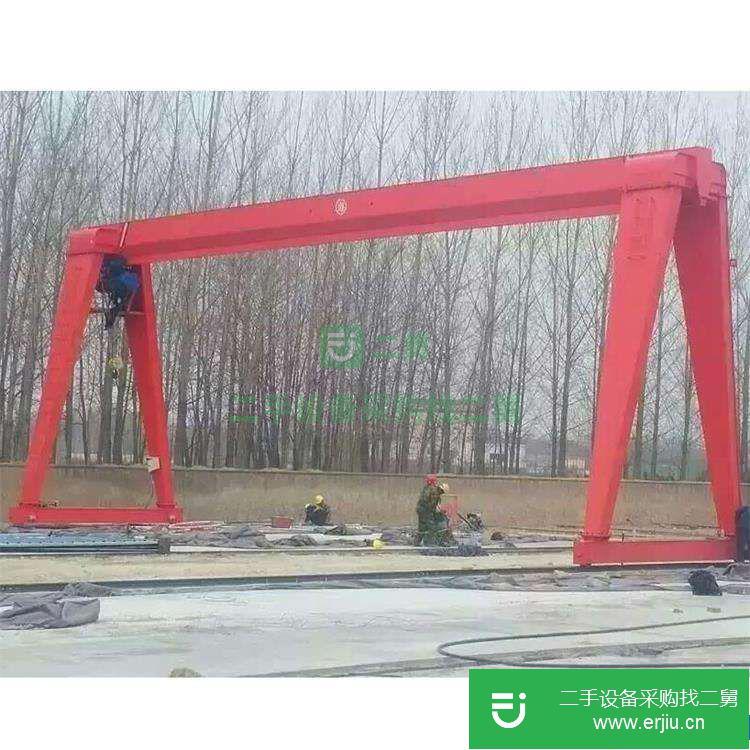 轉讓:低價出售L型10噸20噸九成新單梁龍門吊 二手花架式龍門吊 可打磨翻新