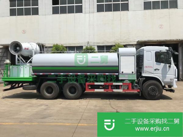 轉讓東風多利卡D9灑水車維柴180馬力國六15方前噴后灑帶霧炮可分期免利息