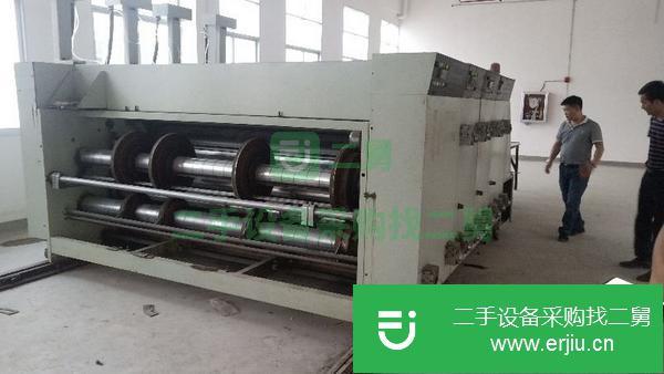 紙箱廠轉讓整套二手紙箱機械設備 上海音皇三色開槽 壓線機 印刷機 模切