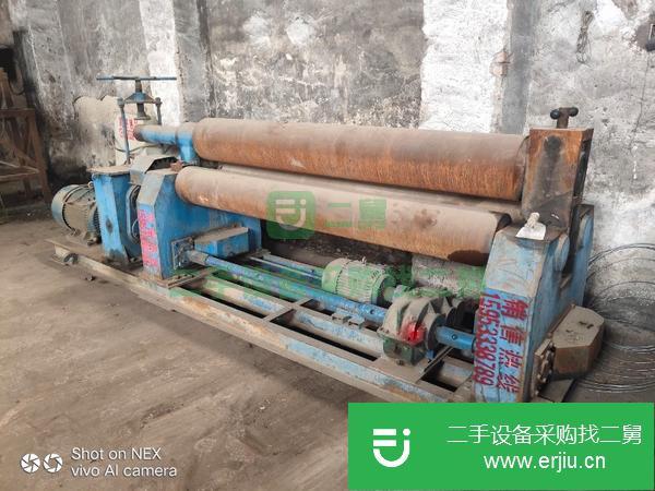 出售二手國標W11-20*2000實心機械自動卷板機兩臺
