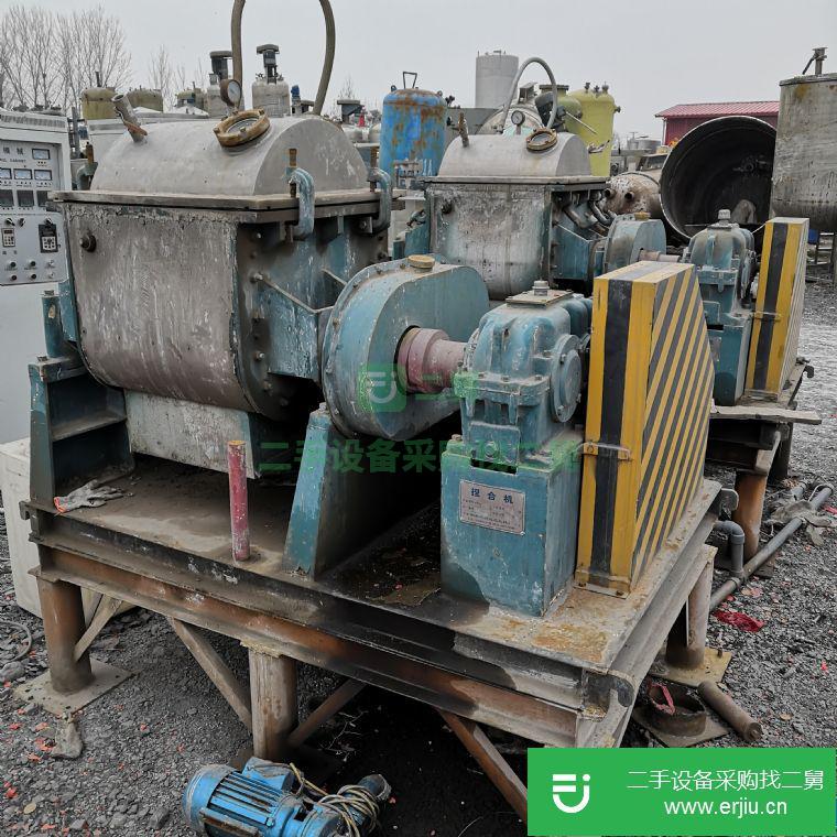 二手電加熱真空捏合機(jī)轉(zhuǎn)讓液壓傾缸捏合