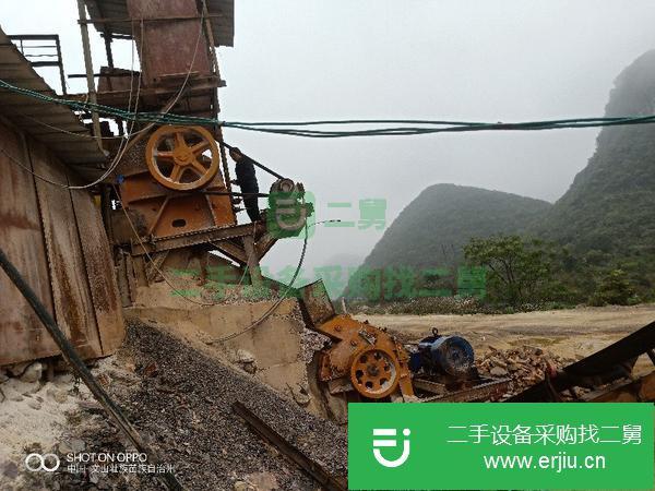轉讓二手砂石料生產線設備顎式破碎機制砂機低價處理