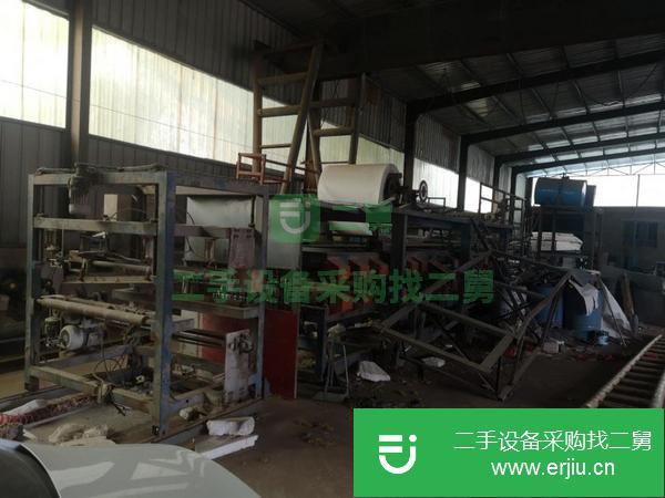 出售 二手彩鋼瓦巖棉泡沫復合機