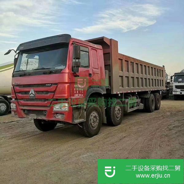 轉讓處理二手豪沃國8米5自卸車 可按揭 1米5高 二手工程渣土車