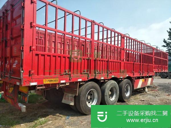 轉讓13米高低板倉欄半掛車