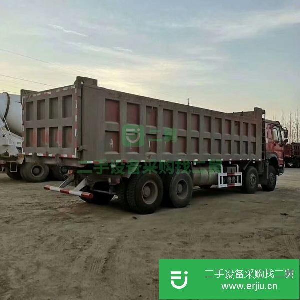 轉讓處理二手豪沃國8米5自卸車 可按揭 1米5高 二手工程渣土車