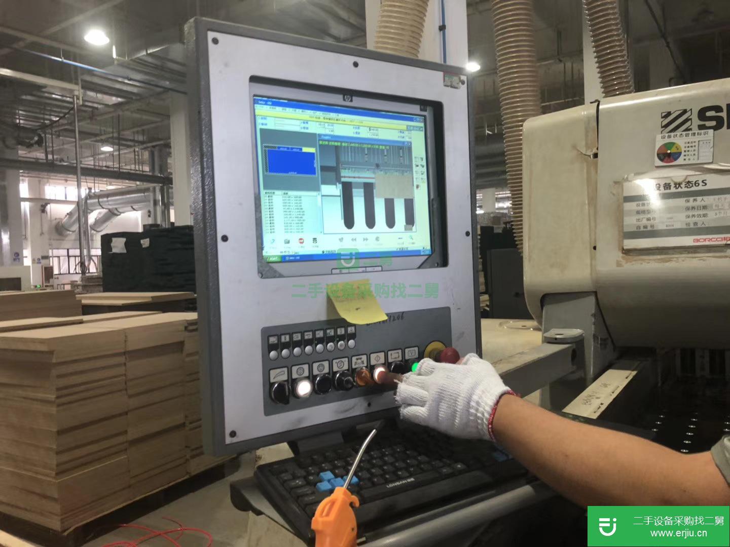 出售二手木工機械 二手比亞斯重型后上料電子鋸