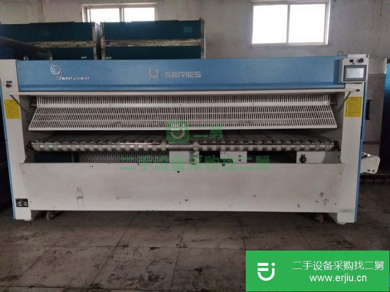 轉讓二手水洗廠折疊機折床單被罩專用設備
