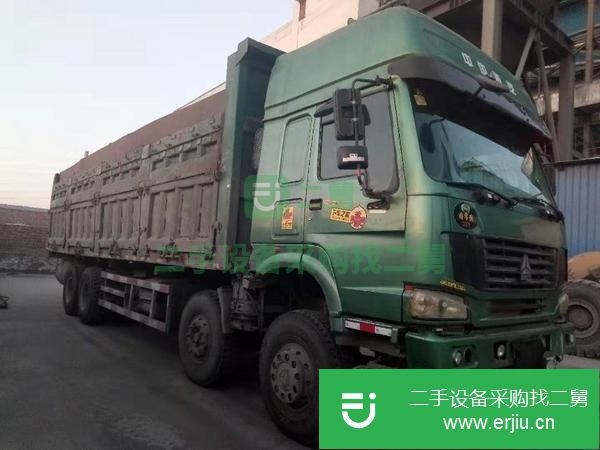 轉讓12年12月9.6米豪沃375側翻自卸車前四后八 車況良好