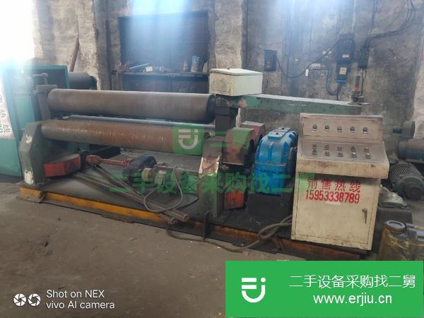 出售二手國標W11-20*2000實心機械自動卷板機兩臺